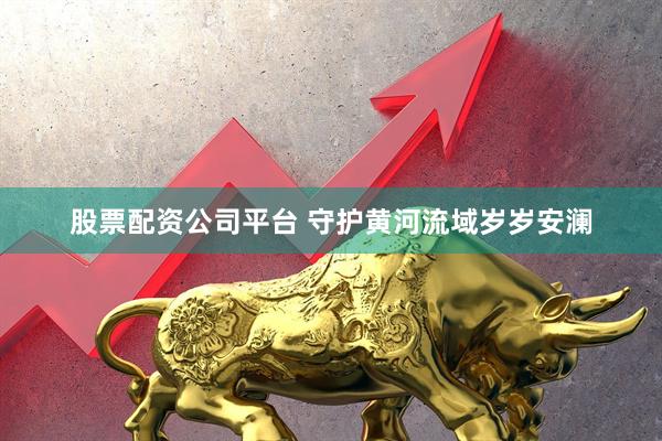 股票配资公司平台 守护黄河流域岁岁安澜