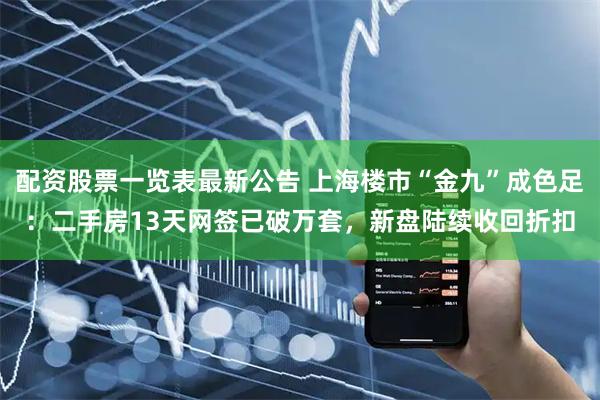 配资股票一览表最新公告 上海楼市“金九”成色足：二手房13天网签已破万套，新盘陆续收回折扣